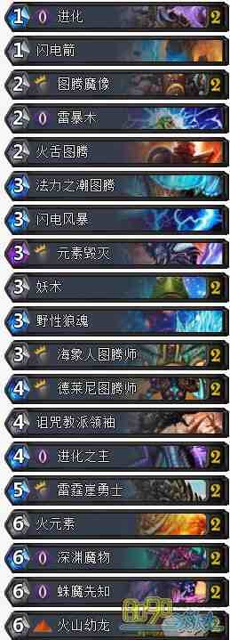 《炉石传说》多系进化萨卡组推荐，这套费不高玩法有点骚，实战还得.