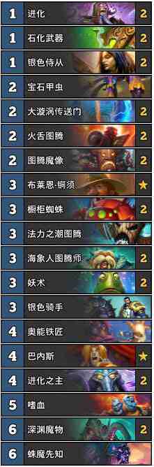 《炉石传说》多系进化萨卡组推荐，这套费不高玩法有点骚，实战还得.