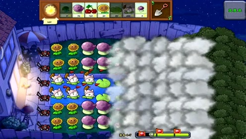 《植物大战僵尸融合版》新植物磁力喷菇，吸僵尸像磁铁，连环打击还带点位移.