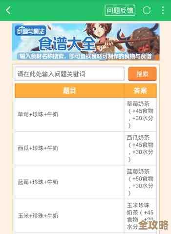 创造与魔法S级订单食谱速成，省资源的配方和做法还没说全