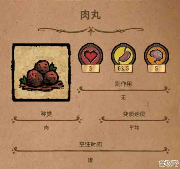 肉丸配方在饥荒里其实不难，但细节和火候要注意…