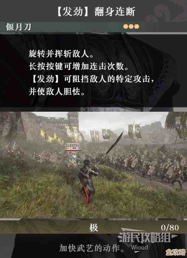真三国无双起源要拿发劲翻身闪武艺到底得做啥流程.