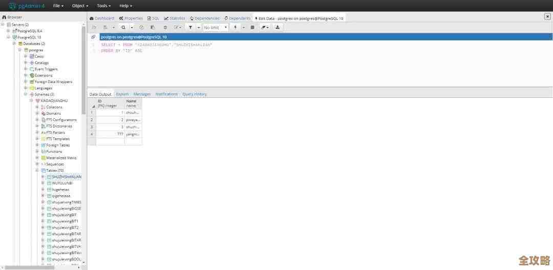 用PGAdmin查数据库其实没那么难,快速上手小技巧分享 用PGAdmin查数据库其实没那么难,快速上手小技巧分享