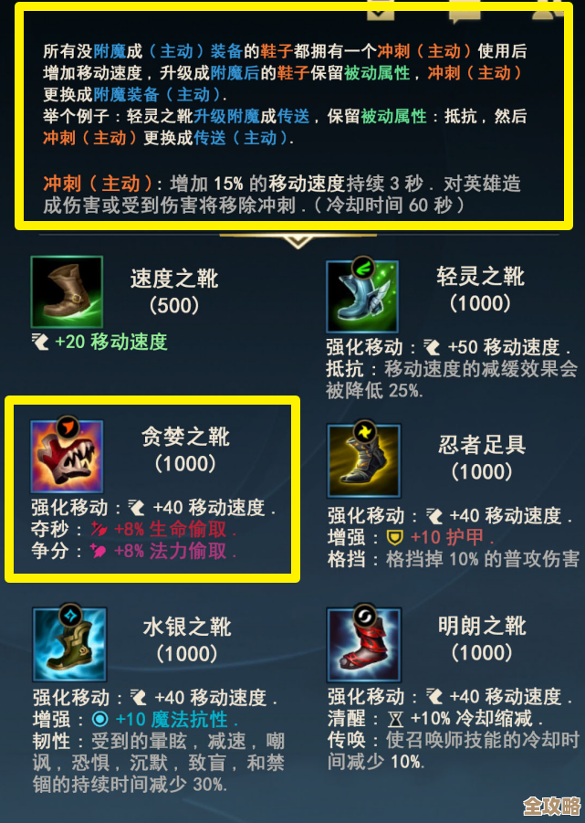 决胜巅峰巨兽猎人魔能之鞋属性拆解，有点意思但不全