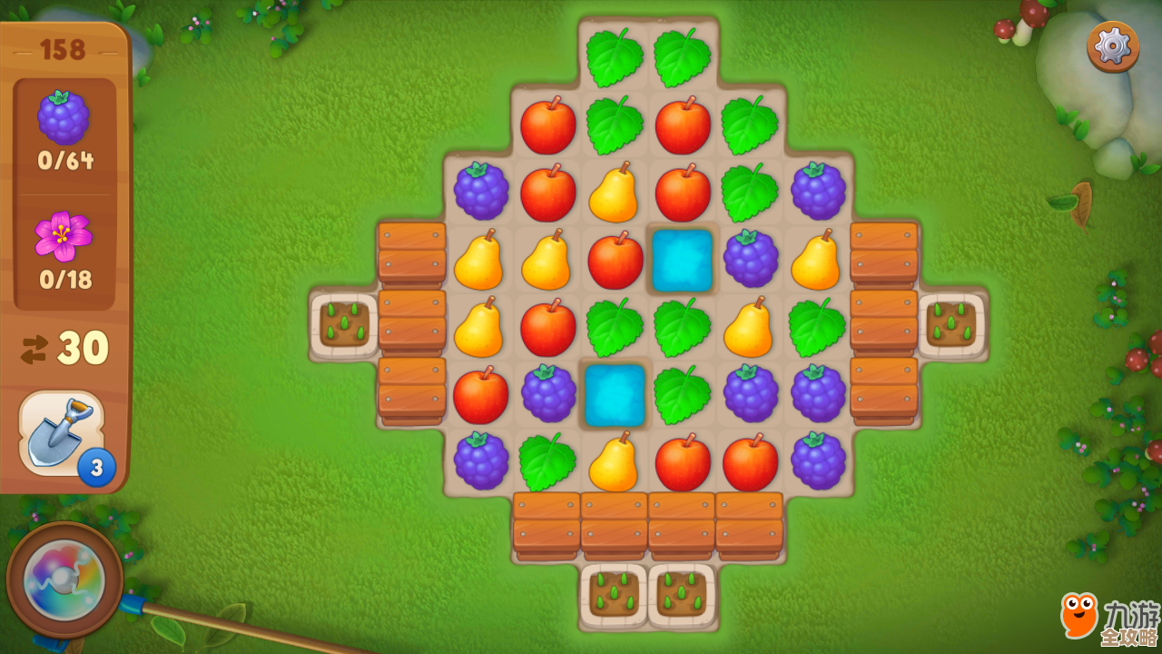 梦幻花园64关怎么通关，图文思路+隐藏变换套路，照着来试