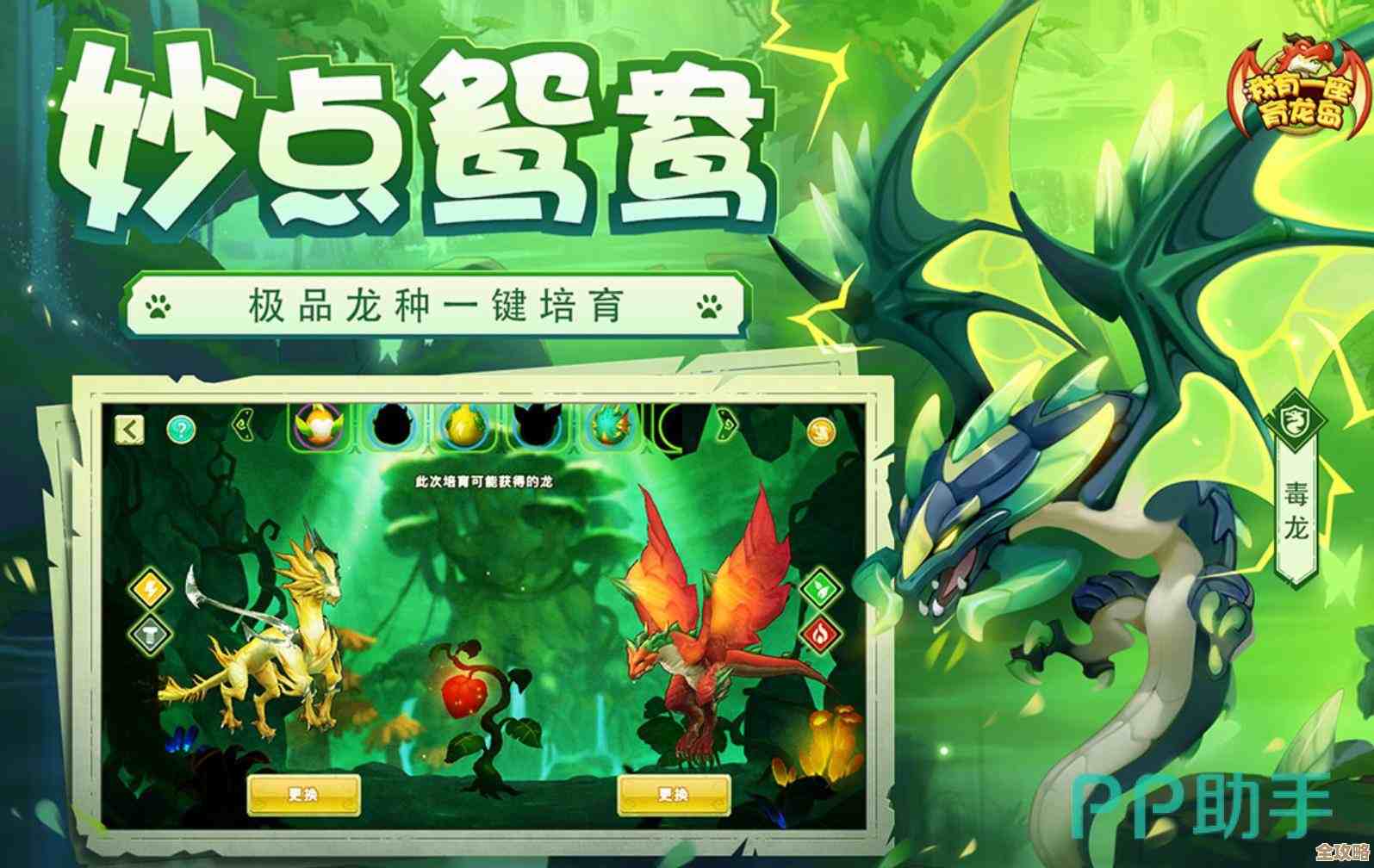 我有一座育龙岛里，说说怎么慢慢把l龙养大的招