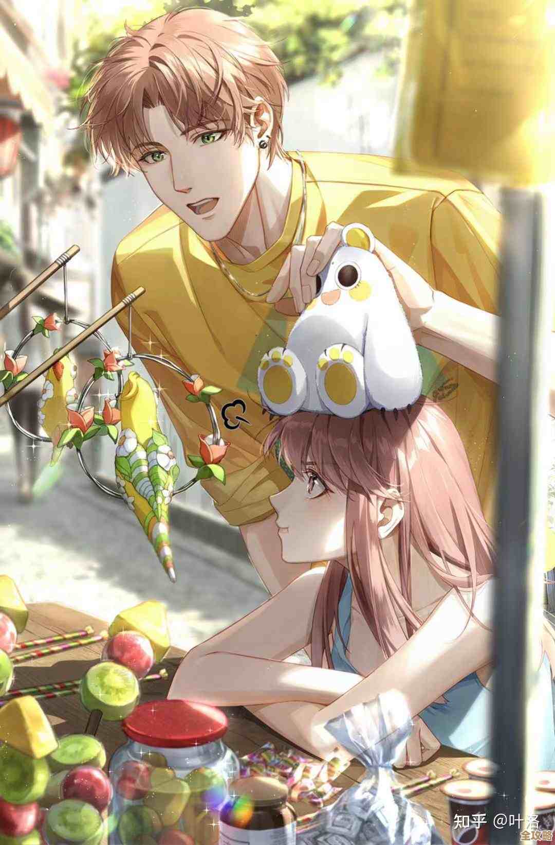 光与夜之恋夏鸣星卡面来日繁花灵犀…色调和表情有点耐看