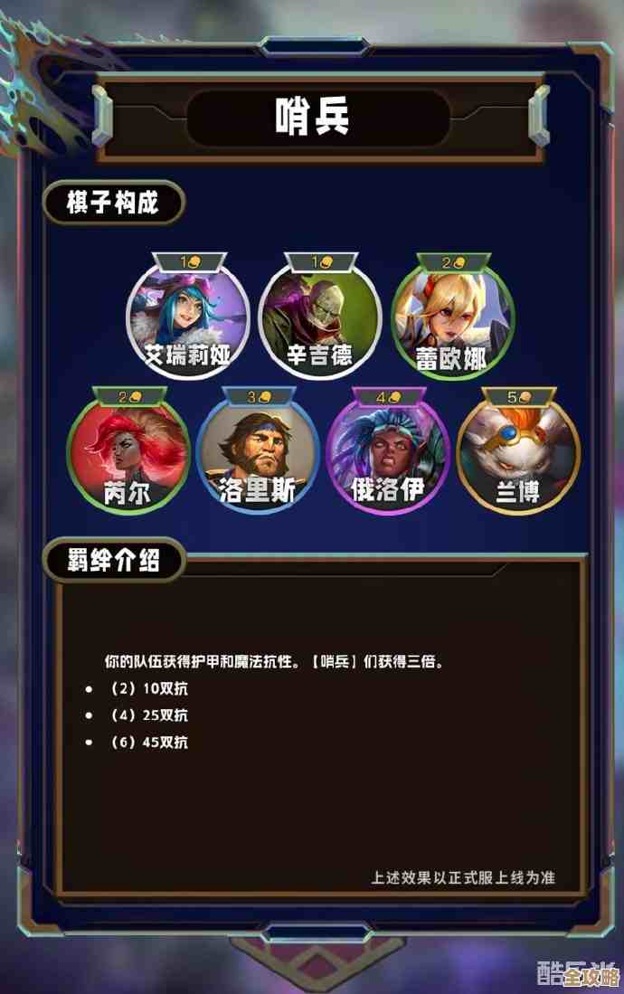 云顶之弈手游S13哨兵烈娜塔阵容站位出装小技巧，实战演练别慌