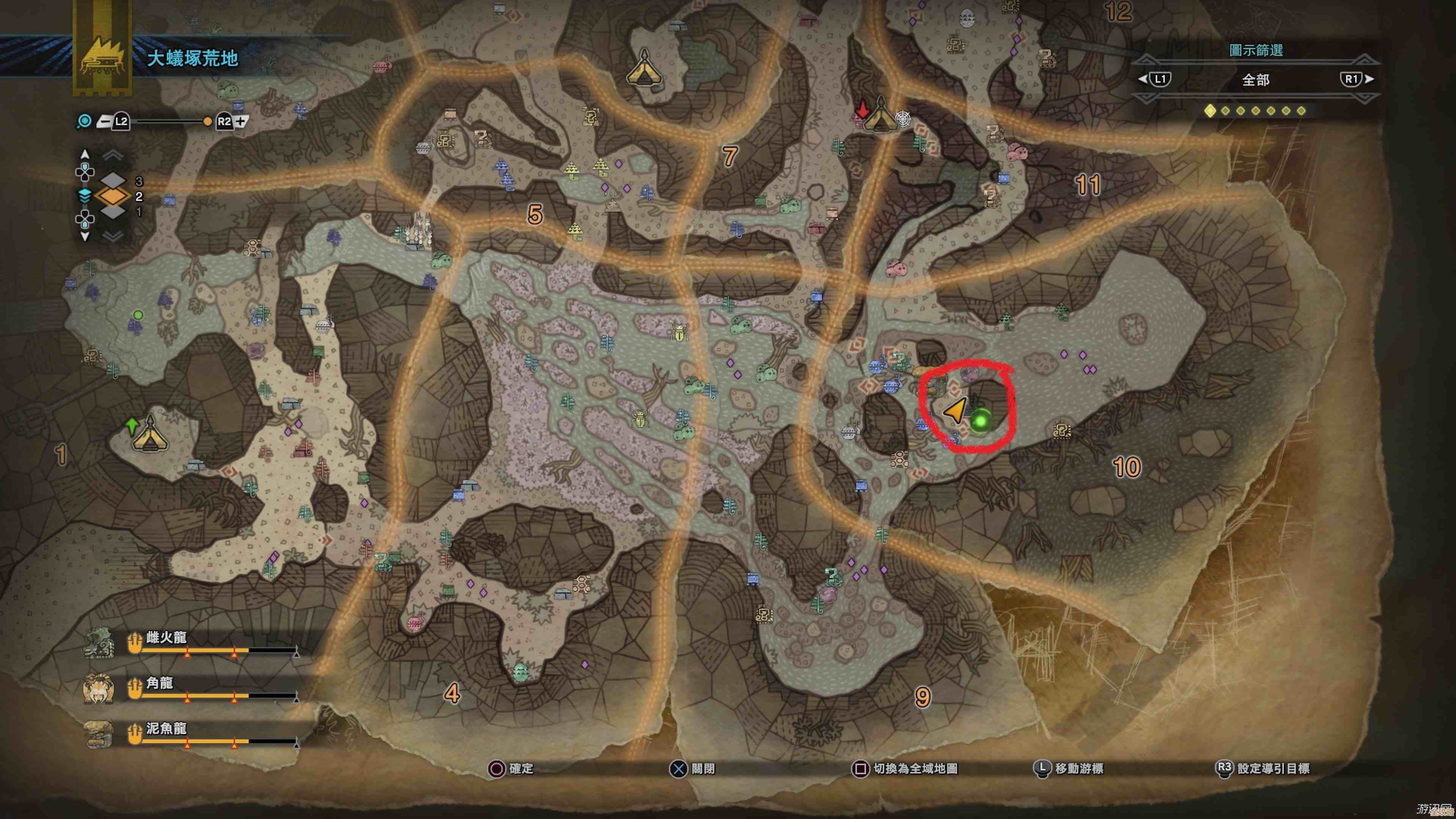 玩怪物猎人常迷路沙原到底在哪张地图看着不太明白