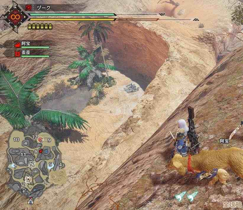 玩怪物猎人常迷路沙原到底在哪张地图看着不太明白